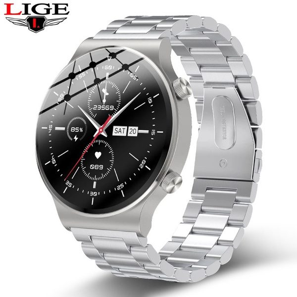 Smartwatch IP68 Waterproof Full Touch Metal Smartwatch Bluetooth