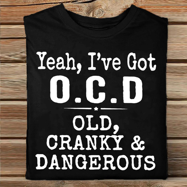 Funny OCD T Shirts, Men and Women's Fashion T-shirts, Loose Short ...