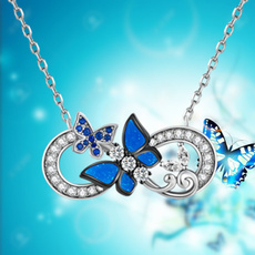 butterfly, Sterling, DIAMOND, Infinity