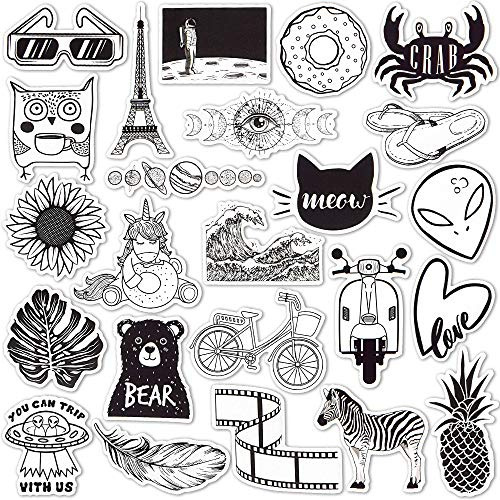 Black and White vsco Stickers for Laptop Stickers for Teen Girls Water ...
