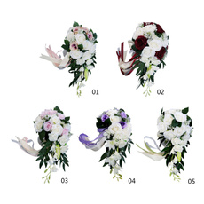 water, Flowers, bridalbouquet, romanticholdingflower