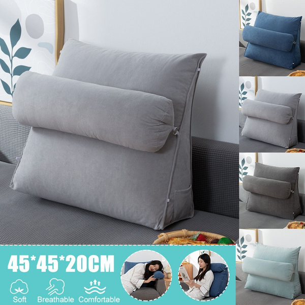 Wedge Back Pillow Rest Sleep Neck Home Sofa Bed Lumbar Office Cushion Back  & Adjustable Head Support Cushion