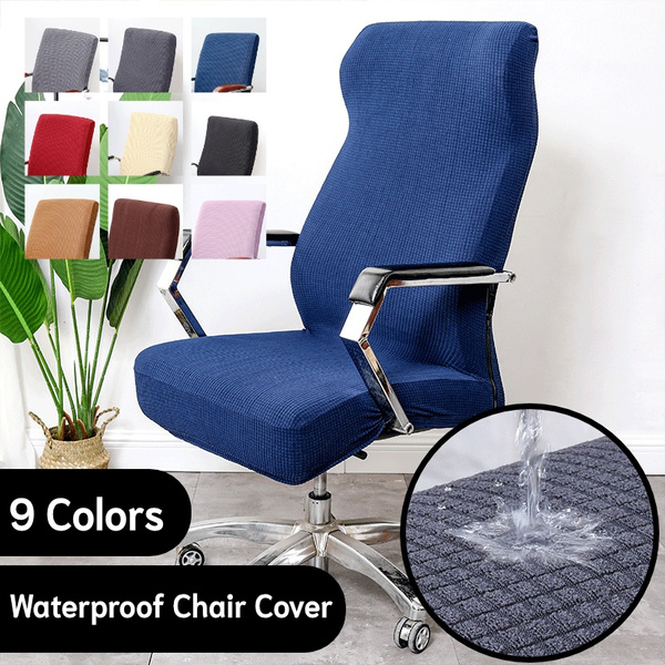 TANUMI Checkered Velvet Waterproof Office Chair Covers Gaming Chair