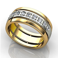 Cubic Zirconia, Fashion, wedding ring, 925 silver rings