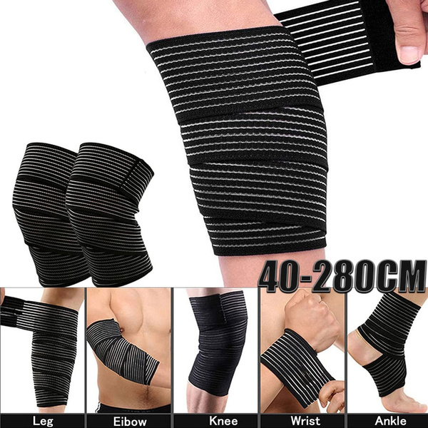 Elasticated Knee Leg Support Compression Bandage Brace Wrap