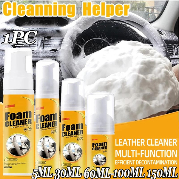 Multi-Purpose Foam Cleaner Leather Clean Wash Automoive Car Interior Home  Wash Maintenance Surfaces Spray Foam Cleaner 5/10/30/60/100/150ML