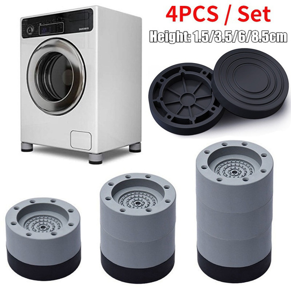4pcs/set Universal Anti Vibration Feet Pads Washing Machine Rubber Mat  Anti-Vibration Pad Dryer Refrigerator Base Fixed Non-Slip Pad Household  Accessories