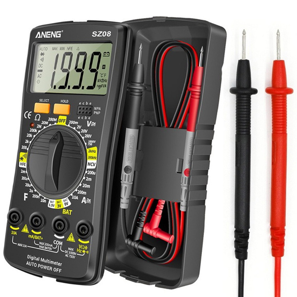 Retractable Digital Multimeter AC/DC Voltage Meter Amperemeter Ohmmeter ...