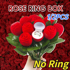 ringboxacrylic, Box, Flowers, velvet