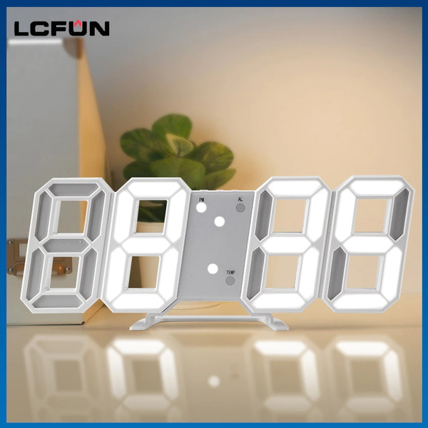 Nordic Large Digital Wall Clock Kitchen LED Display Home Clocks Wall   62139cf9765b10e192858b98 Large 