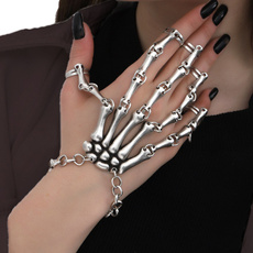 Goth, Skeleton, Chain, Bracelet