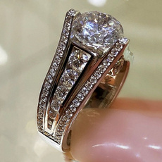 Sterling, Fashion, Princess, wedding ring