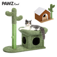 for Pet Cat Kitten Dangling Balls Light Gray Smoky Gray IBUYKE Cat Tree Tower Condo Cat Play Furniture 36.2 with Sisal Scratching Posts and Board UCT007 Cat House Perches 