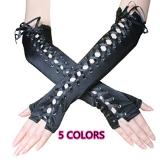 fingerlessglove, Goth, Cosplay, blacklaceglove