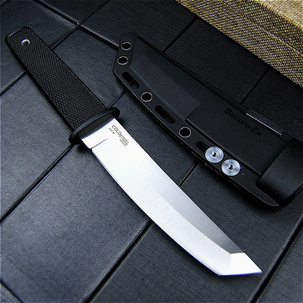 Cold Steel Hunting Fixed Blade Knife 440 Stainless Steel Long Plastic ...