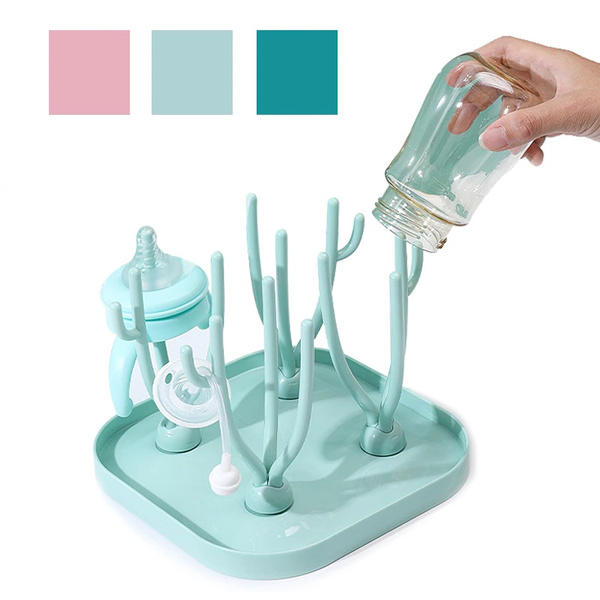 Baby bottle drying rack with cover hot sale