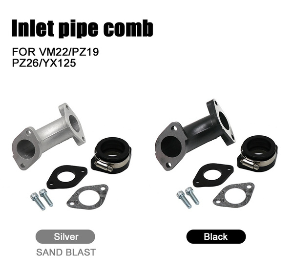 Intake Manifold Dirt Pit Bike Carb Carburetor Rubber Mainfold Adapter