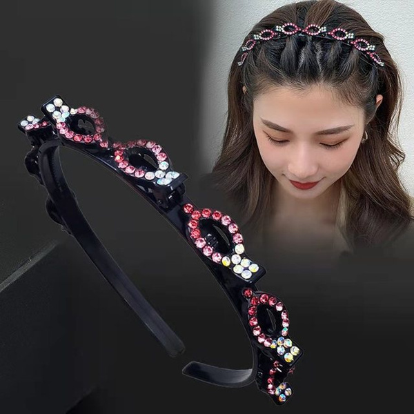 Small Clip Headband Headdress Explosion Pearl Rhinestone Bangs Clip ...