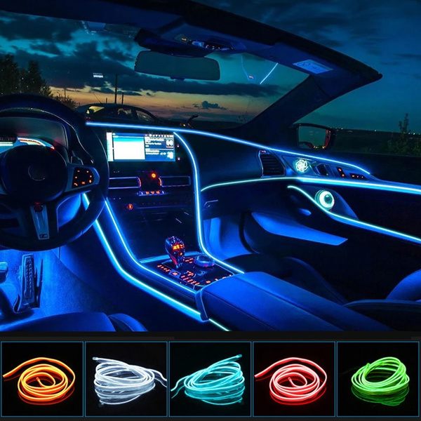 Car Interior Decorative Lamps Strips Atmosphere Lamp Cold Light
