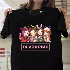shirtsforwomen, blackpinkoutfit, Shirt, camisetademangacorta