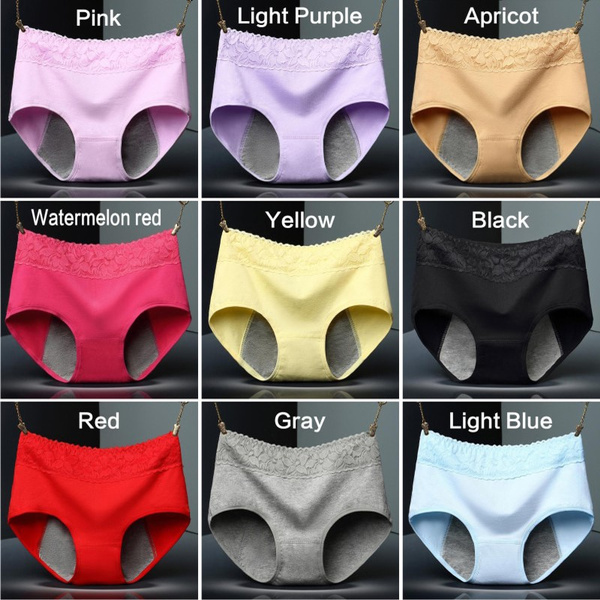 Leak Proof Menstrual Panties Physiological Underwear Women Cotton Panties  Briefs 