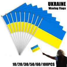 ukraine, handwavingflag, flagbanner, ukrainestickflag