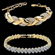 Charm Bracelet, Moda, Chain bracelet, gold