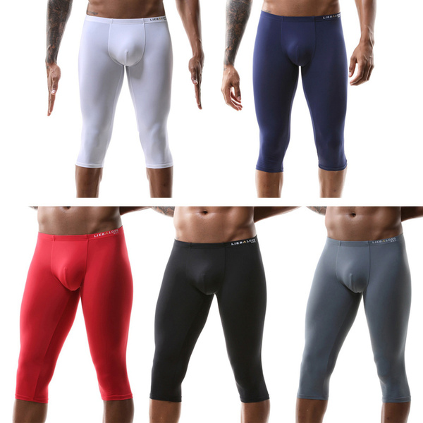 Men Sports Short Leggings Stretch Light Weight Tights Underpants Wish