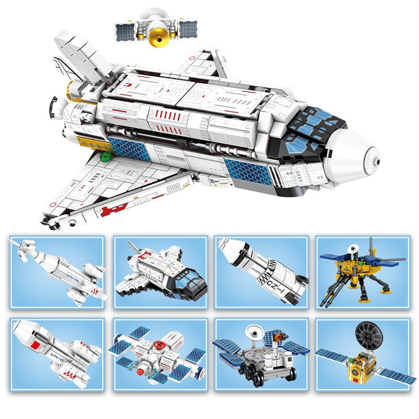 SEMBO Block Technical City Space Rocket Aerospace Spaceship Building
