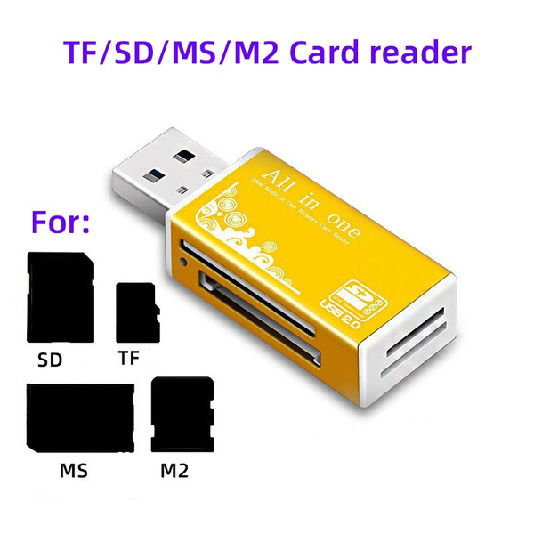 High-speed Smart Computer Memory Card Laptop Aluminum Alloy 4 Slot SD ...