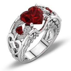 Cubic Zirconia, Sterling, DIAMOND, wedding ring