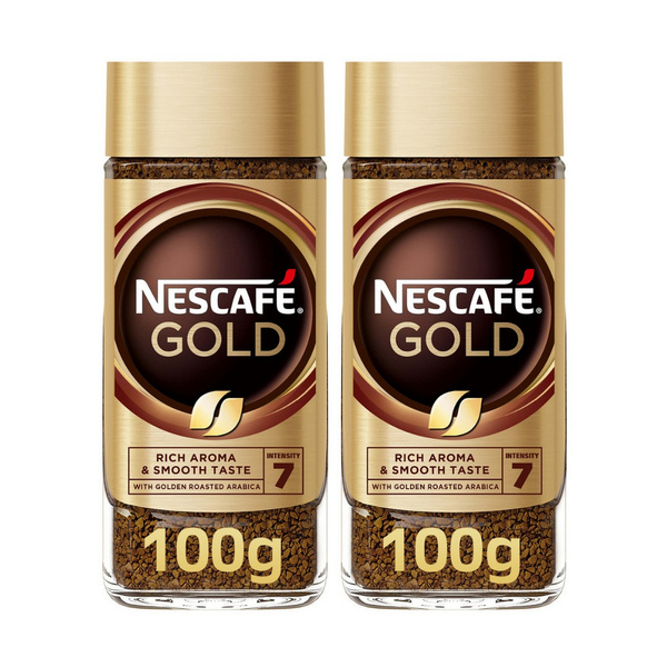 Nescafe Gold Rich & Smooth Medium Roast Instant Ground Coffee 100g ...