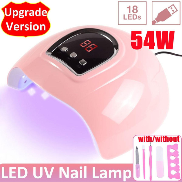 54W LED UV Lamp for Manicure Nail Lamps 18 LEDs Nail Dryer for Curing