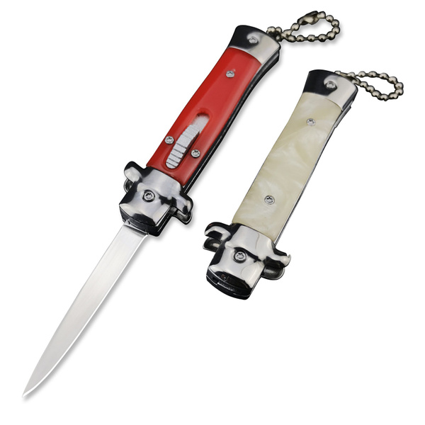 5 inch Mini Italian AKC HOT Classic Stiletto Knife Spring Assisted