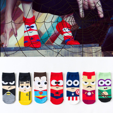 Summer, boatsock, Cotton Socks, Superhero