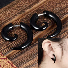 Black Earrings, earrings jewelry, Moda, Joyería de pavo reales