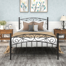 Heavy, Steel, headboardandfootboarddesign, metalbedframe