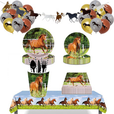 kidspartyfavor, wildhorse, horseballoon, Party Tableware