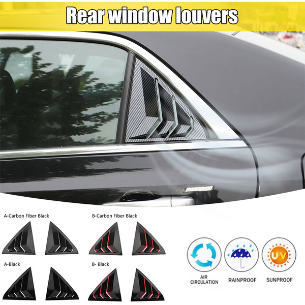 Rear Window Shutter Window Louvers Air Vent Shades Tirm for Chrysler