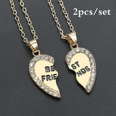 Heart, Chain Necklace, bestfriend, Jewelry