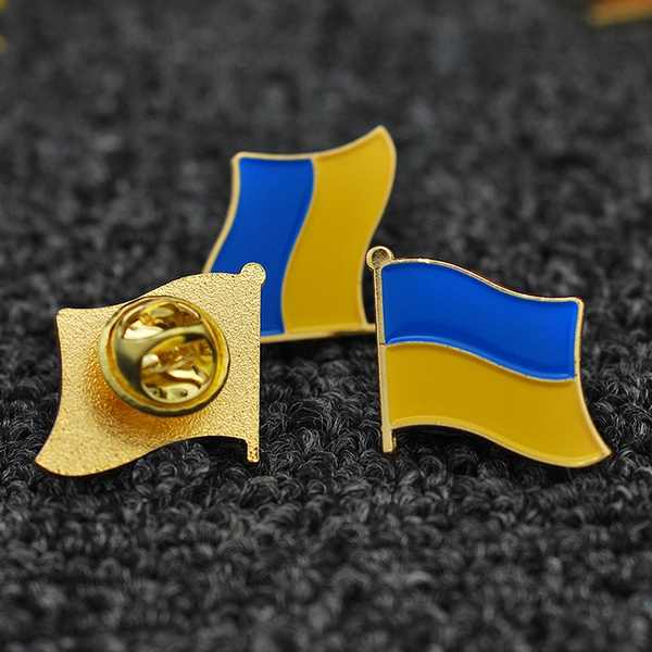 5/3/1PCS Ukraine Flag Pin, Ukrainian Lapel Pins Bulk, I Stand With