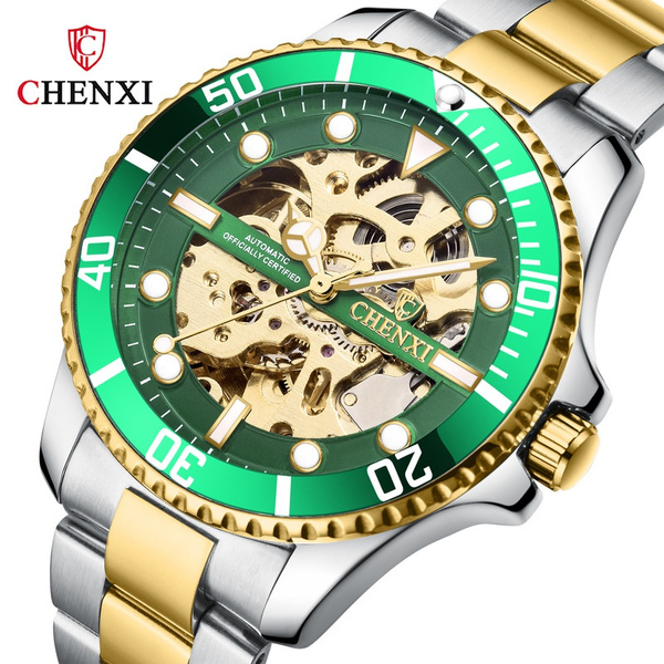 CHENXI Brand Luxury Classic Blue Men Watches Automatic Mechanical ...