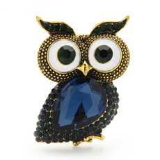 Blues, Owl, Bird, Crystal