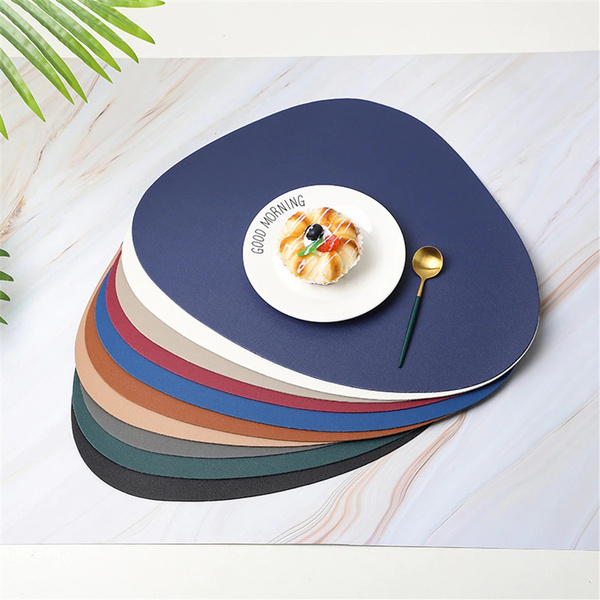 Placemats Table Leather, Placemat Pu Leather Waterproof
