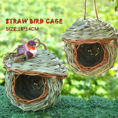 strawbirdcage, Outdoor, parrotnest, Garden