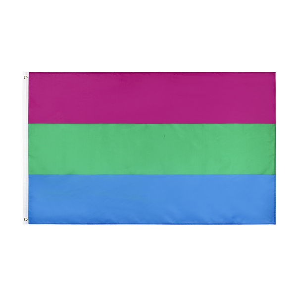 90*150cm 3x5fts Polysexual Pride Flag LGBTQIA Polysexuality Gender ...
