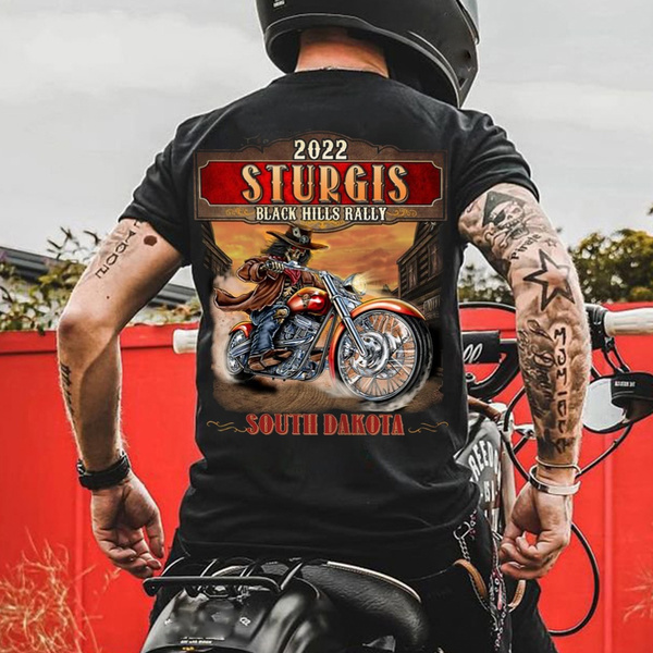 2022 Sturgis Motorcycle Rally Skull T Shirts Sturgis Tshirt for Men Wish