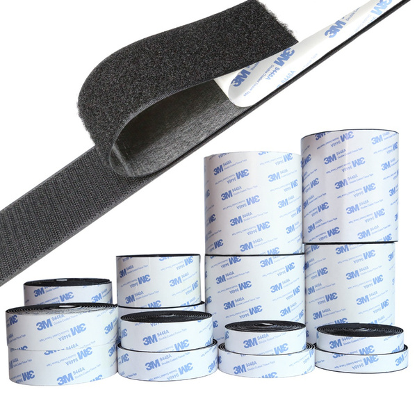 3 Meters/Roll Velcro Tape Self Adhesive Heavy Duty 3M Adhesive Hook and  Loop Tape Fastener Home Decor/Car Interior Decoration/Party Decor Velcro  Strap
