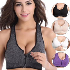 wirefreebra, Sports Bra, frontclosure, Zip