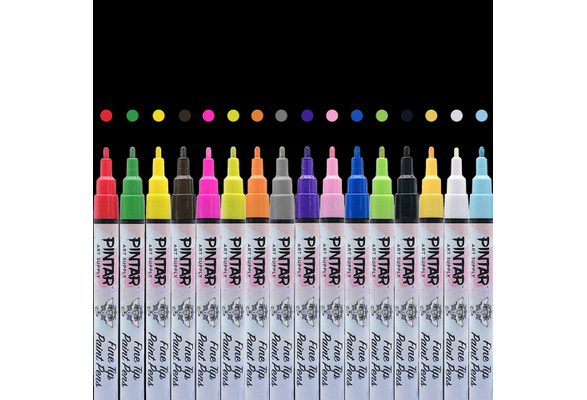 Pintar Premium Acrylic Paint Pens - 1mm Fine Tip Pens For Rock